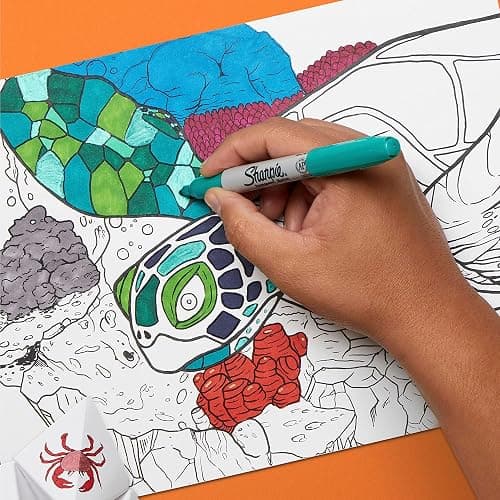 Sharpie Permanent Markers, Fine Tip, 12 Count - Quick Drying, Fade Resistant, Arts & Crafts, Desk, Office Supplies thumbnail 7