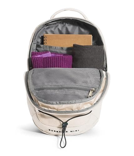 THE NORTH FACE 10L Mini Borealis Everyday Backpack | Water Repellent Finish, Travel Essential Daypack with a Padded Tablet Sleeve, Gardenia White/TNF Black-NPF, One Size - One Size - Gardenia White/Tnf Black-npf thumbnail 4