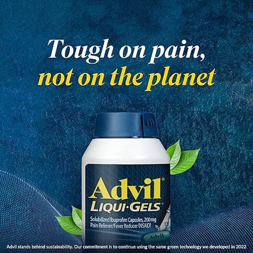 Advil Liqui-Gels minis Pain Reliever and Fever Reducer, Pain Medicine for Adults with Ibuprofen 200mg for Pain Relief - 200 Liquid Filled Capsules - Liqui-Gels (200mg) - 200mg thumbnail 12
