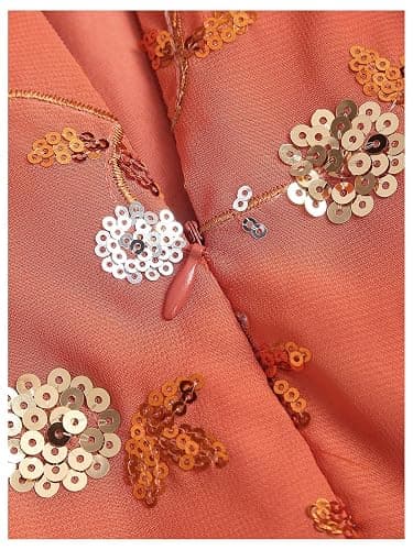 SweatyRocks Women's Sequin Embroidery Y2K Mini Skirts Tie Front Low Waist Boho Summer Skirt thumbnail 3