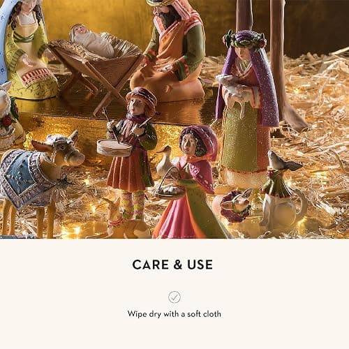 MACKENZIE-CHILDS Patience Brewster Nativity Figurine, Christmas Nativity Home Decor, Shepherdess with Dog thumbnail 5
