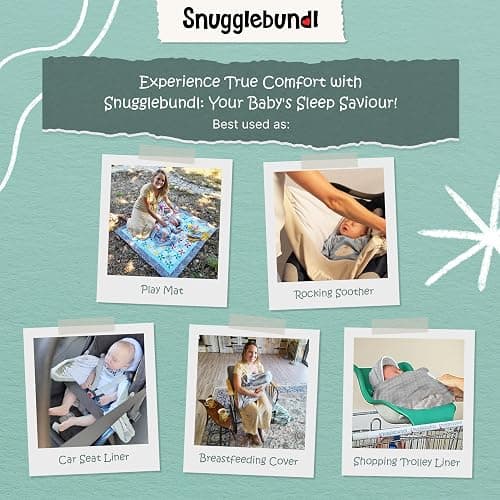 Snugglebundl Bumblebee Baby Blanket with Handles, Swaddle Blanket for Babies 0-6 Months (Organic) (S-1) thumbnail 5