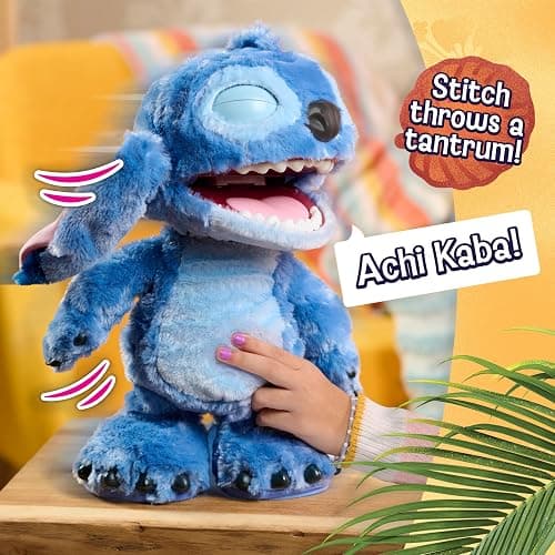 Disney Stitch Just Play Ultimate Interactive 17" Plush Toy, 100+ Sounds & Reactions, Inspired by Disney’s Live-Action Lilo & Stitch Film, New Movie Toy for Fans, Girls, Boys, Kids 3 and Up by thumbnail 7