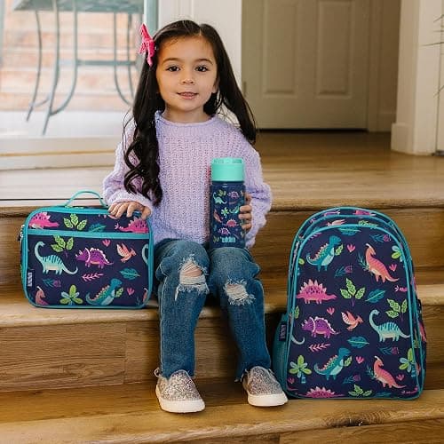 Wildkin Kids 15-inch Elementary School Backpack – Durable Padded Bag with Adjustable Straps for School, Travel & Everyday Use, Multiple Pockets, Boys & Girls Ages 5–10 – Dino Pals thumbnail 2