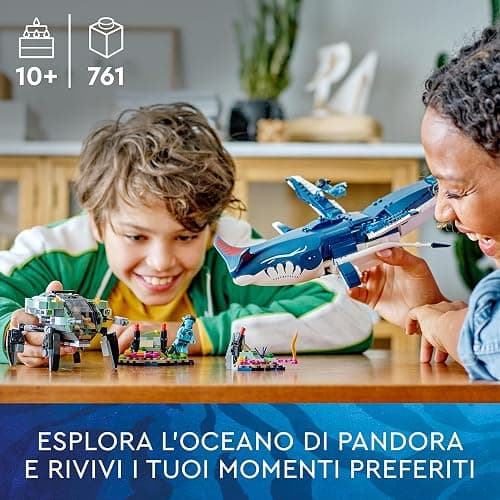 LEGO Avatar Tulkun Payakan e Crabsuit, Sottomarino e Animale Giocattolo di Pandora Simile alla Balena dal Film La Via dell'Acqua, Giochi d'Avventura per Bambini e Bambine da 10 Anni, Idea Regalo 75579 thumbnail 3