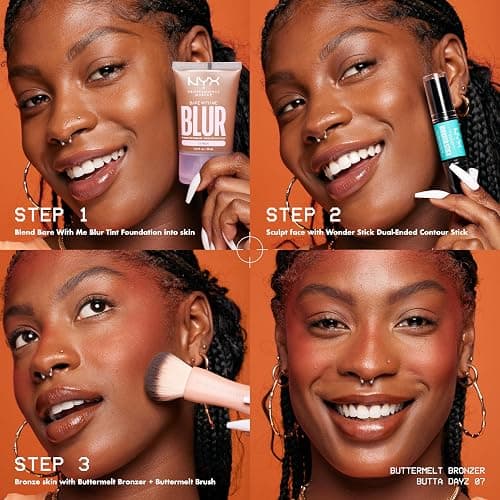 NYX PROFESSIONAL MAKEUP Matte Buttermelt Bronzer, Longwear Face Makeup with Up to 12 Hours of Wear, Vegan Formula - Butta Ballin (Medium Warm) thumbnail 5