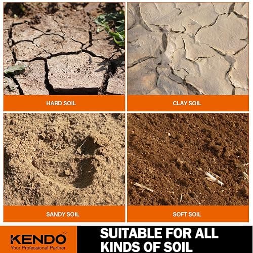 KENDO Auger Drill Bit for Planting Set of 4, Garden Ground Earth Spiral Drill Bits and Bulb Planter Tool for 3/8" Hex Drive Drill, for Post Hole Digger, Bulb Bedding Digging, Plant Rapid Planter thumbnail 6