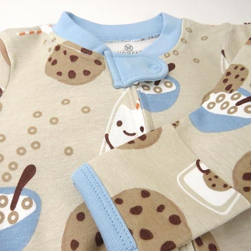 HonestBaby Sleep & Play Footed One-piece Pajama Sleeper 100% Organic Cotton, Baby Boys thumbnail 3