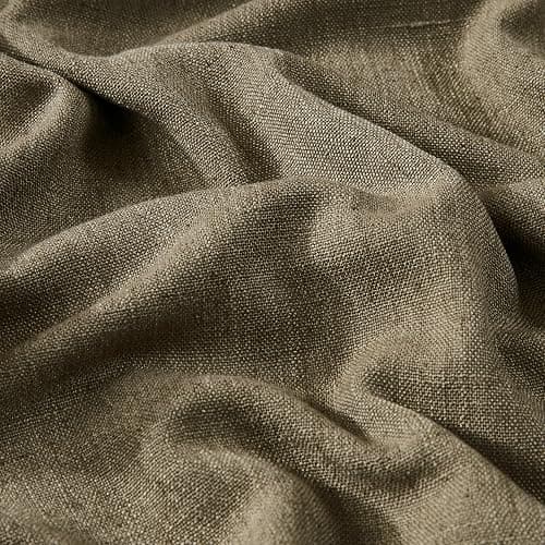 Vision Home Brown Pinch Pleated Full Blackout Curtains Linen Blended Room Darkening Window Curtains 95 inch for Living Room Bedroom Thermal Insulated Pinch Pleat Drapes with Hooks 2 Panel 40" Wx95 L thumbnail 6