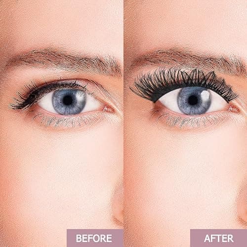 QUEWEL Cluster Lashes 72 Pcs Wide Stem Individual Lashes C/D Curl 8-16mm Length DIY Eyelash Extension False Eyelashes Honey01 Styles Soft for Personal Makeup Use at Home (Honey01-D-MIX8-16) thumbnail 5