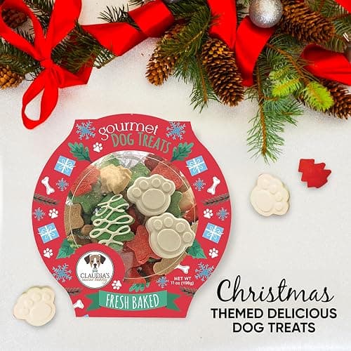 Santa Paws Classic Gourmet Dog Cookies - Vanilla Flavored Christmas Treats for All Breeds and Sizes thumbnail 5