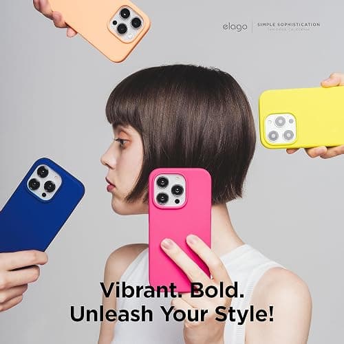 elago Compatible with iPhone 15 Case, Liquid Silicone Case, Full Body Protective Cover, Shockproof, Slim Design, Anti-Scratch Soft Microfiber Lining, 6.1 inch (Cobalt Blue) thumbnail 7