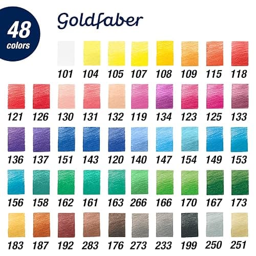 Faber-Castell Creative Studio Goldfaber Color Pencils - Tin of 48 thumbnail 4