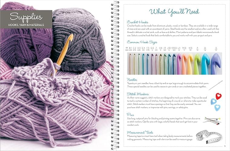 Crochet Techniques & Tips: For Beginner & Experienced Crocheters with Step-by-Step Instructions & Photos | 20+ Stitches, Edging & Joining | Spiral Bound Craft Book Gift thumbnail 4