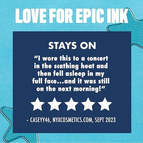 NYX PROFESSIONAL MAKEUP Epic Ink Liner, Waterproof Liquid Eyeliner - Black, Vegan Formula thumbnail 8