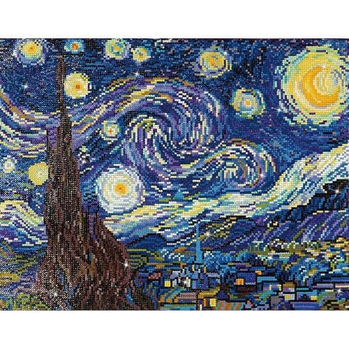DIAMOND DOTZ Starry Night (Van Gogh) Diamond Painting Kits for Adults - Diamond Art Kits a Relaxing Creative Craft Kit with Dotz Gems 16x20 thumbnail 5
