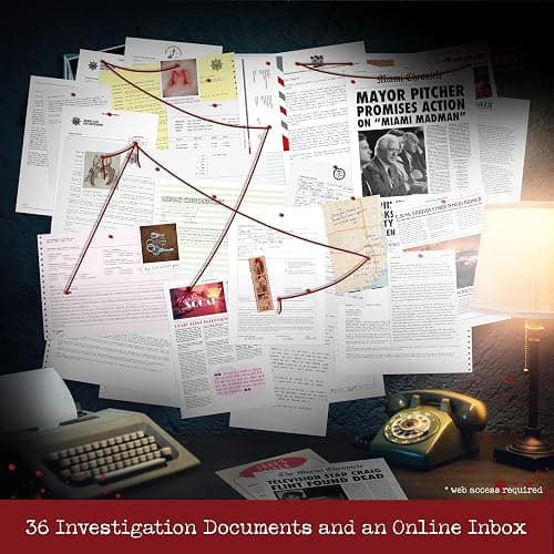Cryptic Killers Unsolved murder mystery game - Cold Case Files Investigation Detective clues/evidence - Solve the crime - For individuals, date nights & party groups - Murder in Miami thumbnail 3