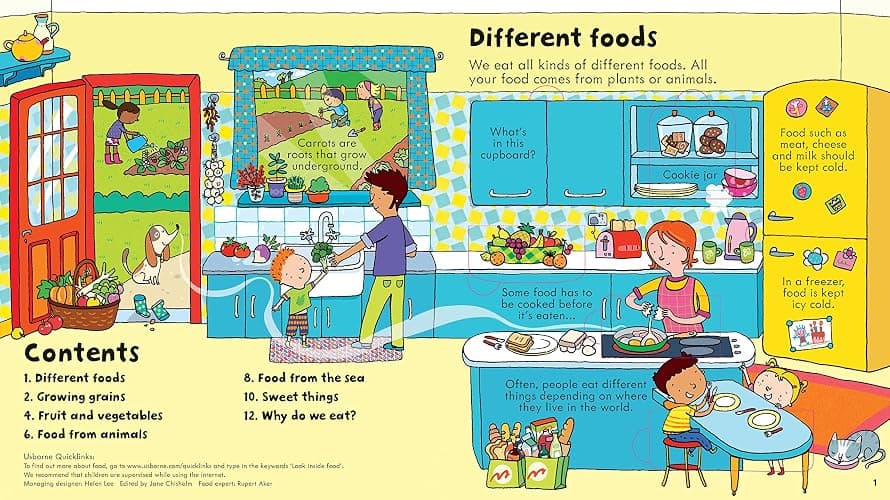 Look Inside Food (Look Inside Board Books) thumbnail 4