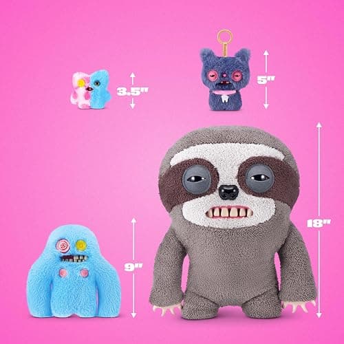 Fuggler Bouquets: 2x9 Inch + 1x3.5 Inch Plush Set (Sasquoosh, Stinkface, Squooshface) by ZURU, Funny Ugly Monster Designs, Unique Gift for Collectors | Sasquoosh, Stinkface, Squooshface, Funny Ugly Monster Designs, Unique Gift for Collectors thumbnail 3
