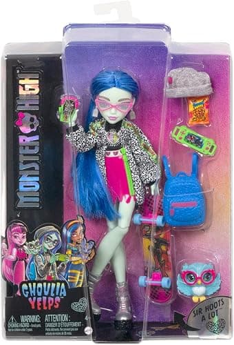 Monster High Ghoulia Yelps Posable Doll (10.3 in) with Blue Hair, Pet and Accessories thumbnail 6