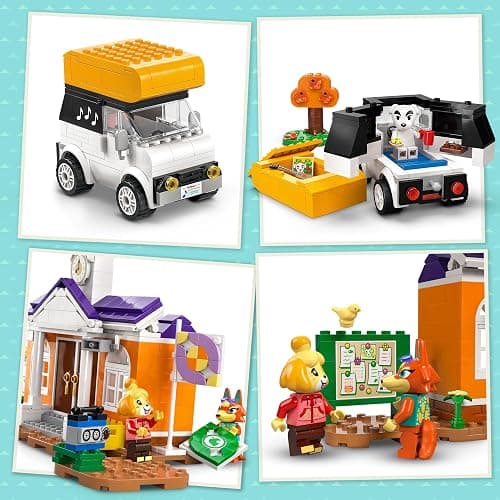 LEGO Animal Crossing K.K.’s Concert in the Plaza Building Toy for 7 Plus Year Old Girls and boys, with Café Playset, Figures and Vehicle from the Video Games, Pretend Play Gift for Kids 77052 thumbnail 7