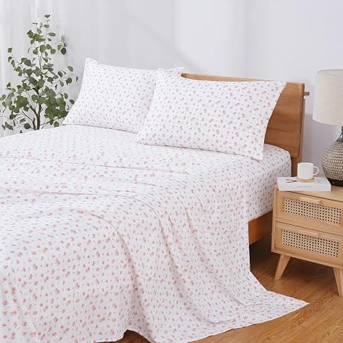 Modern Threads Silky Soft Microfiber and Wrinkle Free Sheets - Luxurious Microfiber Bed Sheets Includes Flat Sheet, Fitted Sheet with Deep Pockets, & Pillowcases Ivory, Full thumbnail 2