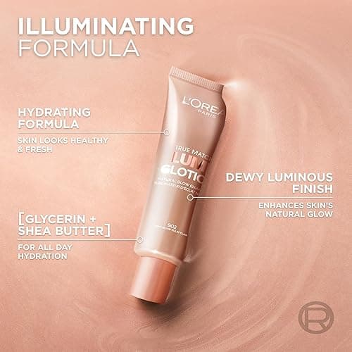 L'Oreal Paris Makeup True Match Lumi Glotion, Natural Glow Enhancer, Illuminator Highlighter, Bronzing Drops For a Sun-Kissed Glow, 903 Medium thumbnail 6