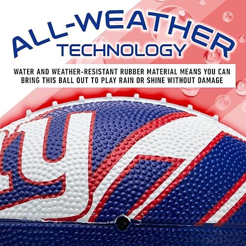 Franklin Sports NFL Team Footballs - Rubber Youth Mini 8.5" Balls - Junior Football + Air Pump - Official NFL Licensed thumbnail 4