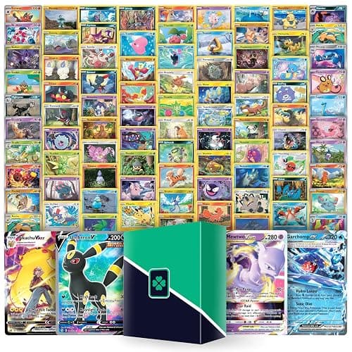 Starter TCG Bundle - 100 Cards Including 1 Guaranteed Ultra Rare, 9 Holos and LuckyLoot Deck Box - Image 1