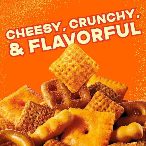 Chex Mix Cheddar Snack Mix, Salty Snacks Tub, 20 oz thumbnail 4