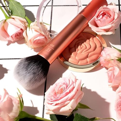 Real Techniques Ultra Plush Powder Makeup Brush, For Setting Powder, Bronzer, & Blush, Sheer, Buildable Coverage, Large, Fluffy Powder Brush, Vegan, Cruelty-Free & Synthetic Bristles, 1 Count thumbnail 6
