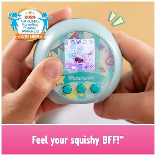 Punirunes, Interactive Digital Toy with 55 Squishy Characters Inside, Reacts to Touch, Color Display, Kids Toys for Ages 5 and up thumbnail 2