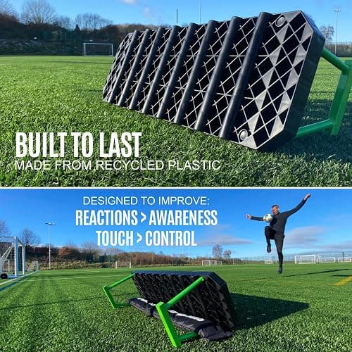 QUICKPLAY Replay Station Soccer Rebound Board - Portable Dual Surface Rebounder with Adjustable Angle - Soccer Training Equipment for Control, Passing Practice thumbnail 3