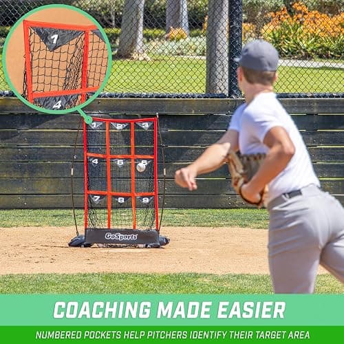 GoSports Baseball and Softball Pitching Strike Zone Target Net - Choose Your Size - Standard 49 x 30 Inches thumbnail 3