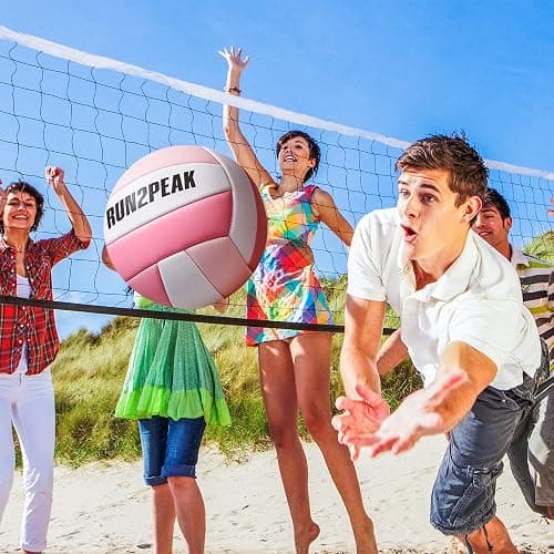RUN2PEAK Soft Touch Volleyball Ball Gifts for Teen Girls Kids Youth Team Beginners Durable Volleyballs for Outdoor Indoor Beach Pool Water Play Official Size 5 Training Practice Volley Ball thumbnail 6