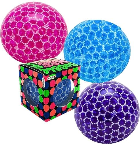 Needoh Schylling Bubble Glob Groovy Glob! Squishy, Squeezy, Stretchy Stress Balls Assorted Gift Set Party Bundle - 3 Pack Random Colors - Image 1