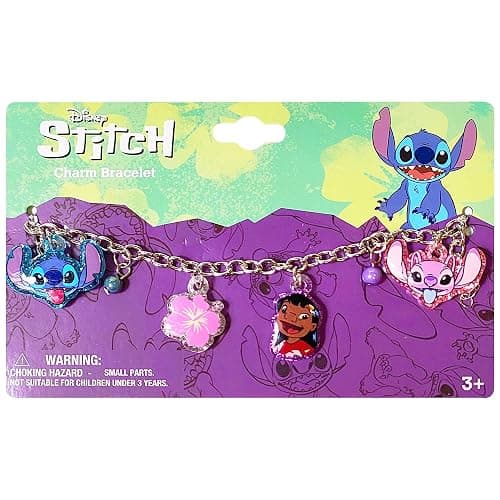LUV HER Lilo and Stitch 7" Bracelet with Metal Charms - Disney Stitch - Ages 3+ thumbnail 5