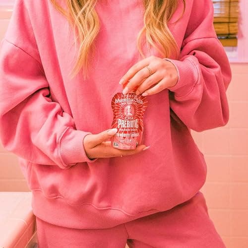 Mamma Chia Organic Prebiotic Squeeze Snack, Strawberry Lemonade, 16- 3.5 Ounce , Fiber-Rich Prebiotic Gut Support, USDA Organic, Non-GMO, Vegan, Gluten Free (Pack of 16) thumbnail 5