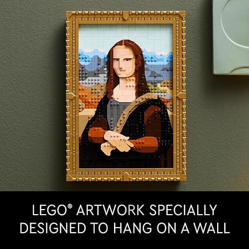 LEGO Art Mona Lisa Building Set - Leonardo da Vinci Wall Display, Ages 18+, DIY Crafts for Men and Women, Great for Puzzle Lovers, Birthday Gift Idea, Includes Detachable Frame - 31213 thumbnail 6