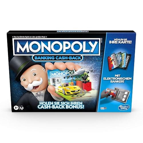 Monopoly Banking Cash-Back, die elektronische Version des beliebten, klassischen Spiels, elektronischer Punktestand und noch mehr Technologie, für die Familie thumbnail 3
