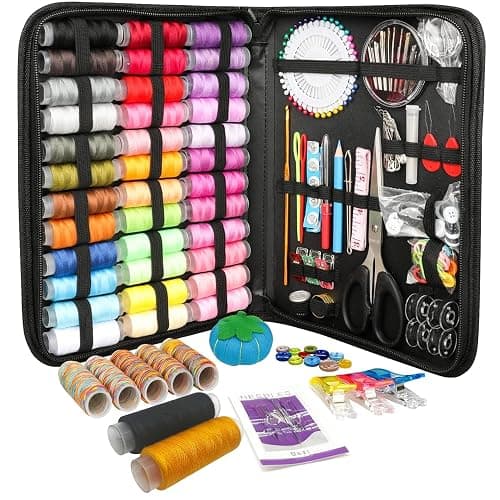 Forypretty Sewing Kit for Adults, 240 PCS Needle and Thread Kit for Sewing with Tailor Scissors & Accessories, 43 XL Thread Spools, Travel Sewing Kit for Beginners,2026 Christmas Gifts for Mom Grandma - Image 1