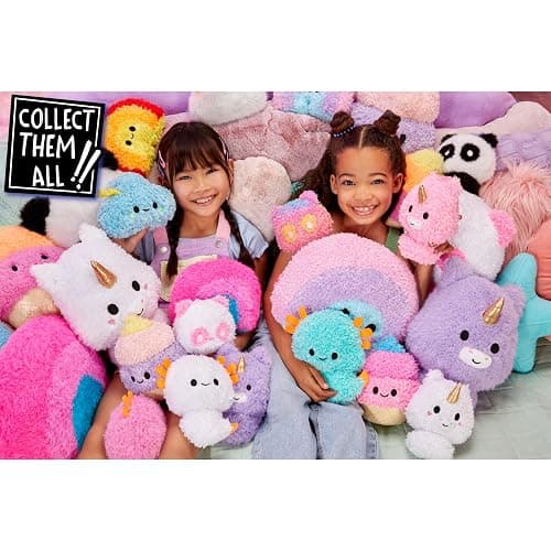 Fluffie Stuffiez Rainbow Large Collectible Feature Plush 11" - Surprise Reveal Unboxing with Huggable ASMR Fidget DIY Fur Pulling, Ultra Soft Fluff thumbnail 2