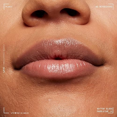 NYX PROFESSIONAL MAKEUP Butter Gloss, Non-Sticky Lip Gloss - Madeleine (Mid-Tone Nude) thumbnail 7