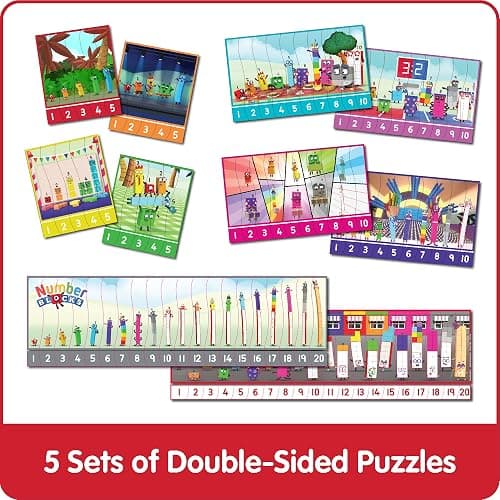 hand2mind Numberblocks Sequencing Puzzle Set, ﻿Sequence Cards, Matching Game, Math Toys, Toddler Educational Toys, Preschool Learning Activities, Kids Birthday Gifts, Easter Basket Stuffers for Kids thumbnail 7