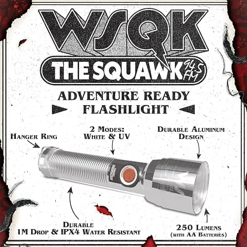 Energizer Stranger Things Squawk Retro LED Flashlight, Water Resistant and Drop Tested Camping Flashlight, Limited Edition, 250 Lumens thumbnail 5