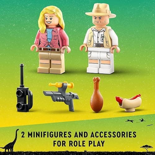 LEGO Jurassic Park Velociraptor Escape 76957 Learn to Build Dinosaur Toy for Boys and Girls; Gift for Kids Aged 4 and Up Featuring a Buildable Dinosaur Pen, Off-Roader Vehicle and 2 Minifigures thumbnail 6