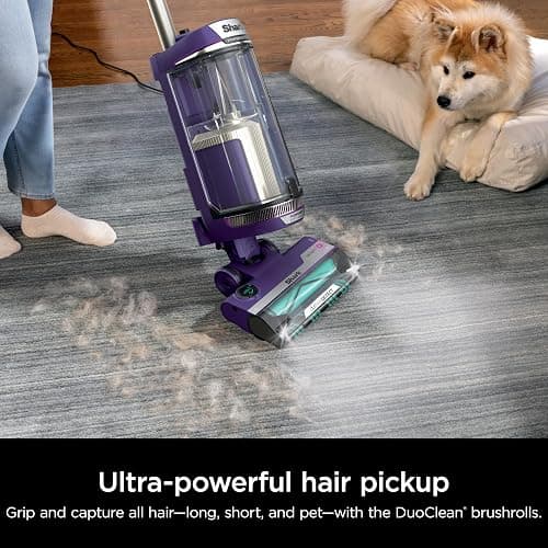 Shark POWERDETECT Upright Vacuum Cleaner with HEPA Filter, Heavy Duty Vacuum with Powerful Suction for Pet Hair Pickup, DuoClean Technology, Powered Lift-Away, Ideal for Carpets & Hardfloors, AZ4002 thumbnail 8