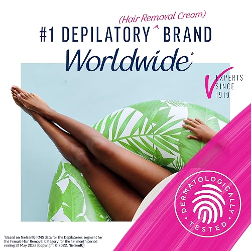Veet Sensitive Skin Hair Removal Cream For Women, Painless Bikini Hair Removal Gel, Dermatologically Tested Depilatory Cream For Bikini Line, Legs, Arms, Underarms, 13.5 FL OZ Pump Bottle with Tool thumbnail 4