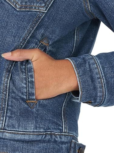 Wrangler Women's Sherpa Lined Denim Jacket thumbnail 5