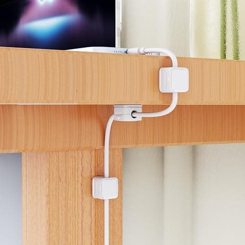 smofish Cord Organizer Holder, 8 Pack Magnetic Desk Cable Clips Management, Hide Phone Charging Cable Keeper, Strong Adhesive Wire Charger Holder for Nightstand, Kitchen Appliances, Office Supplies thumbnail 7